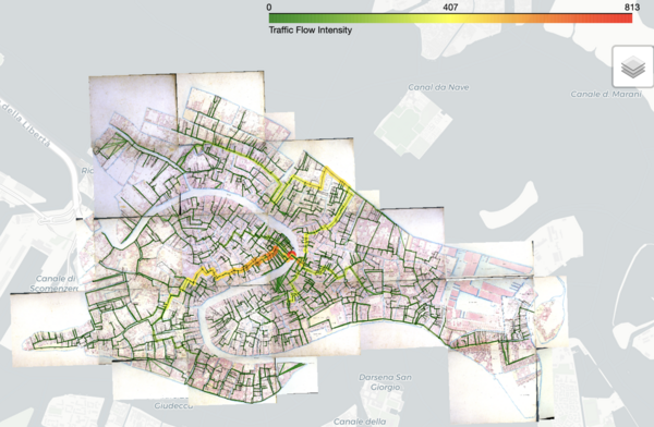 Traffic flow estimation, without traghetti